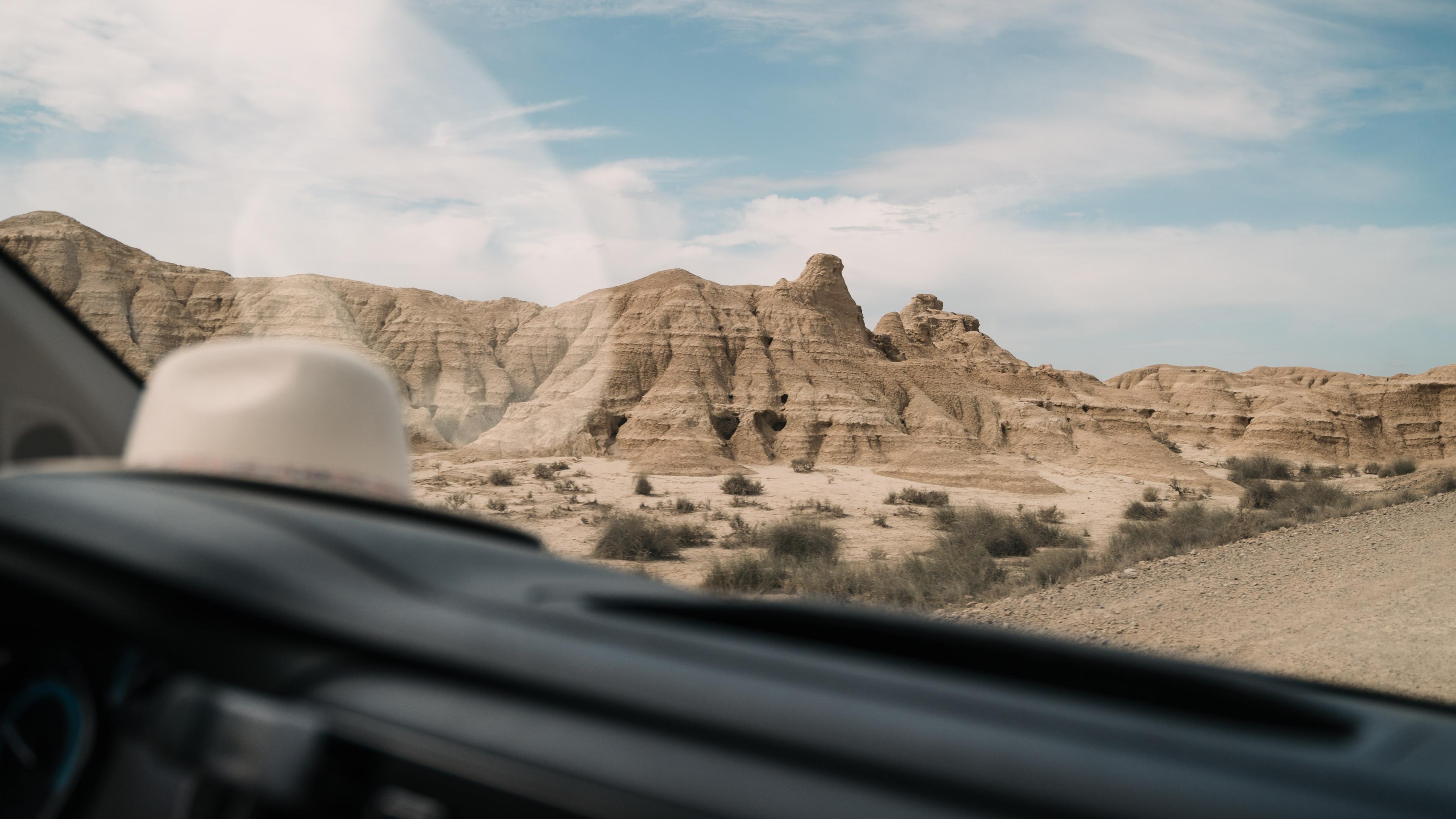 Roadtrip désert des bardenas en van aménagé 2